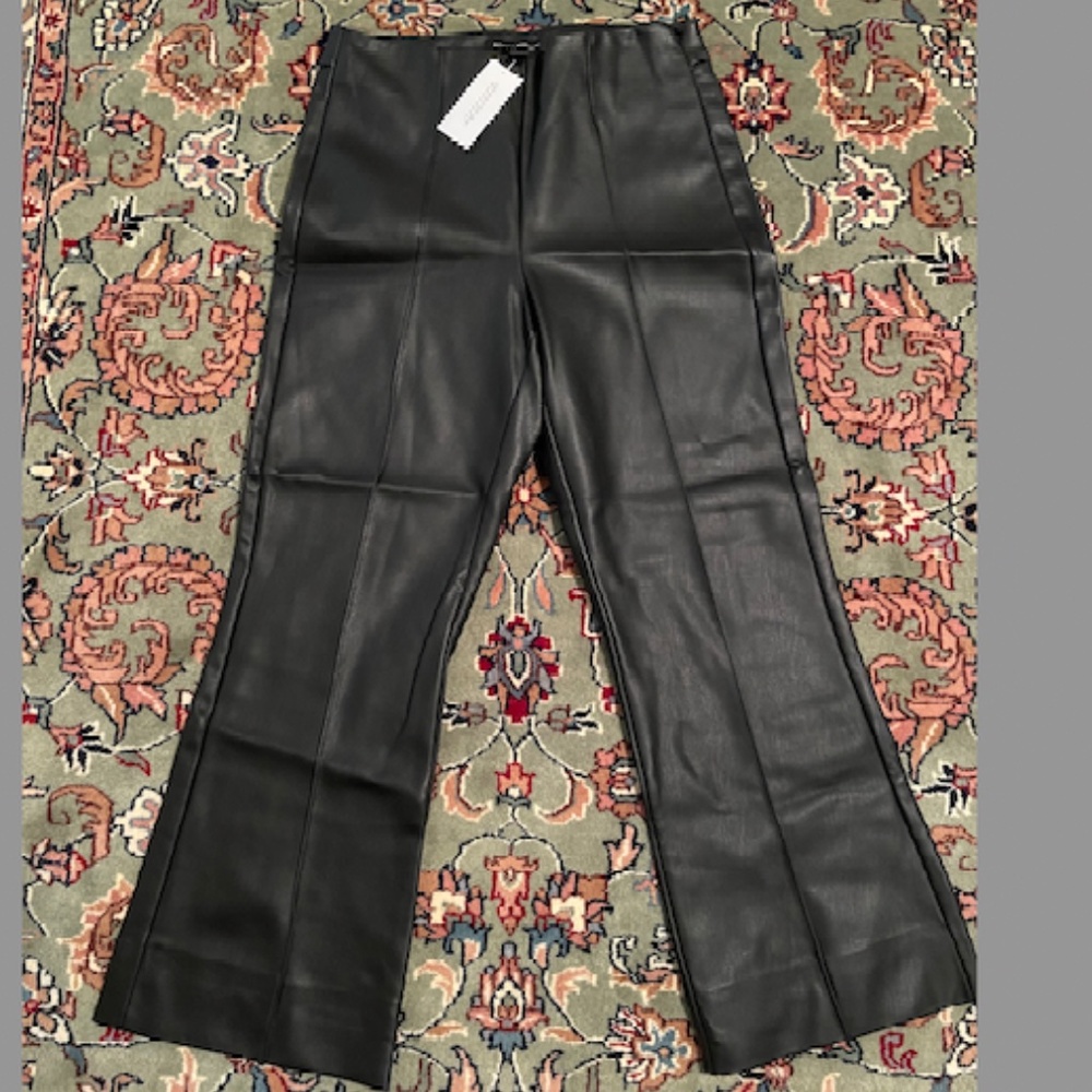 Faux Leather Bootcut Pants